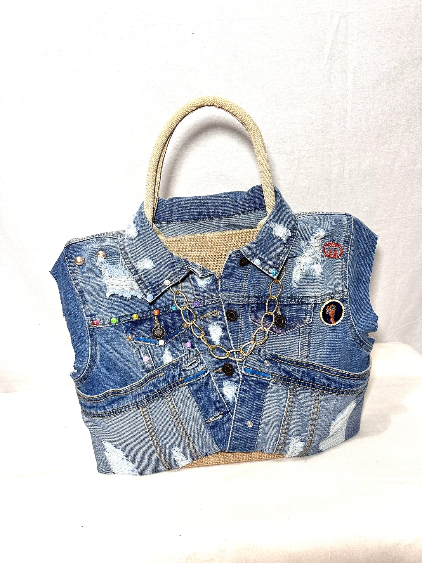 Jean Jacket Tote Bag