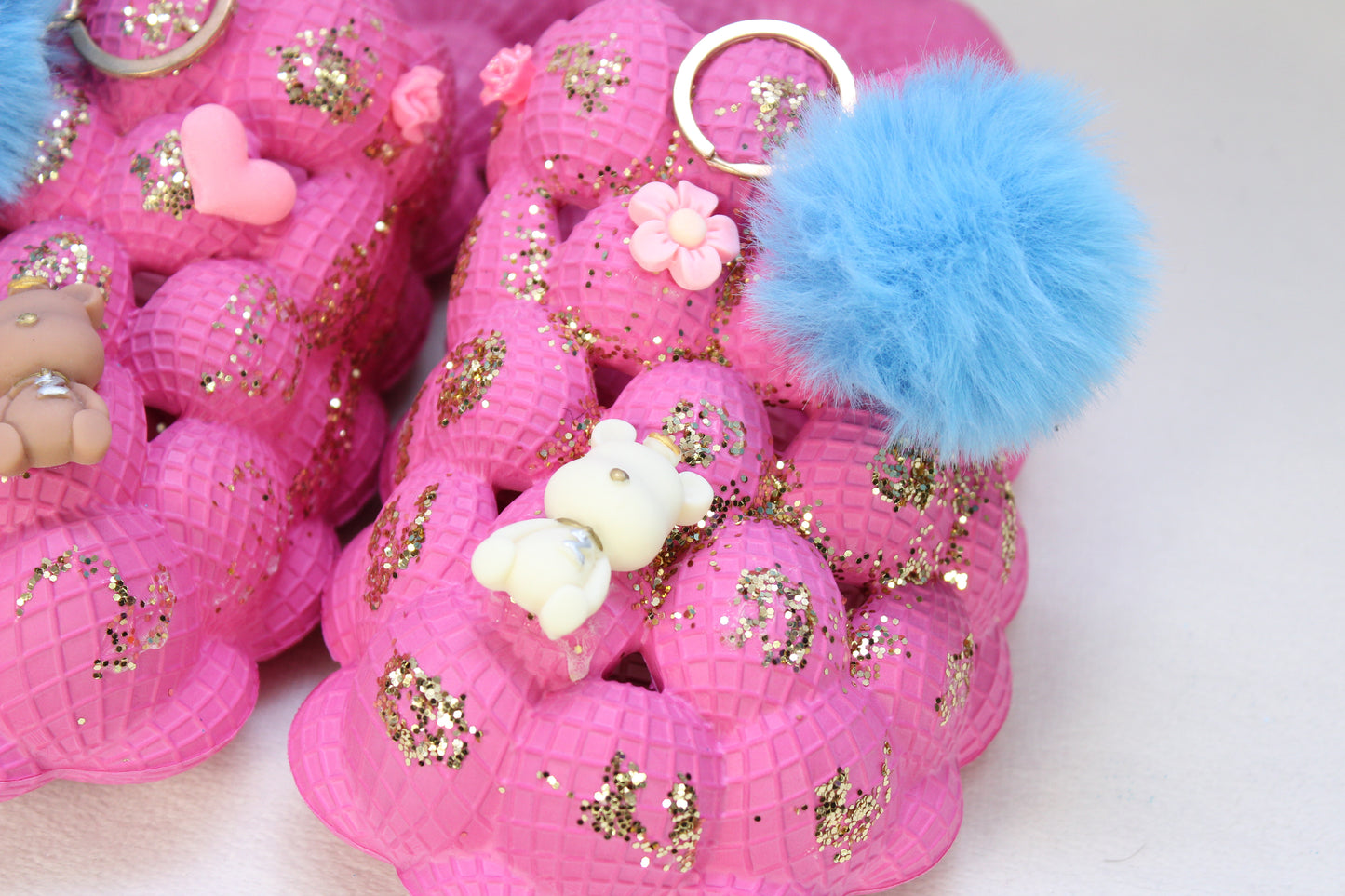 Glitter Pink Bubble Sandals