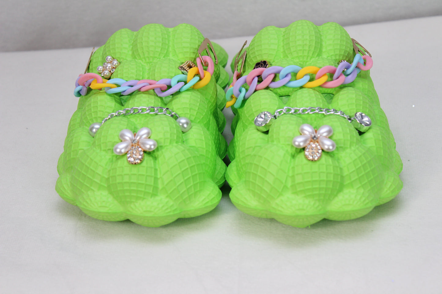 Green Bubble Sandals