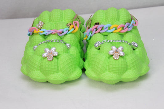Green Bubble Sandals