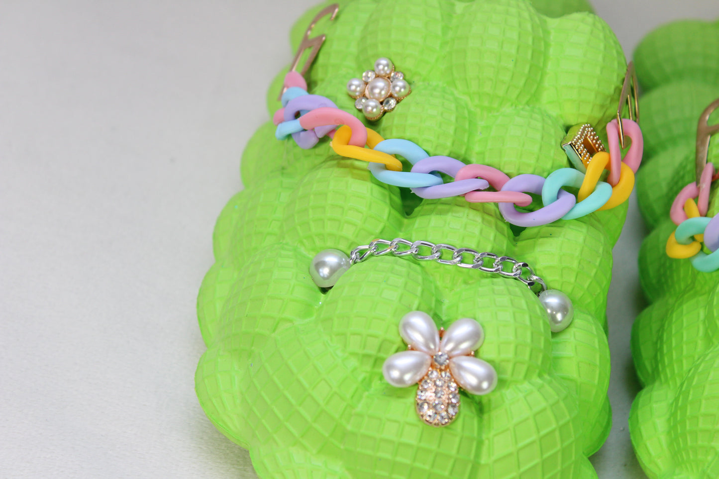 Green Bubble Sandals
