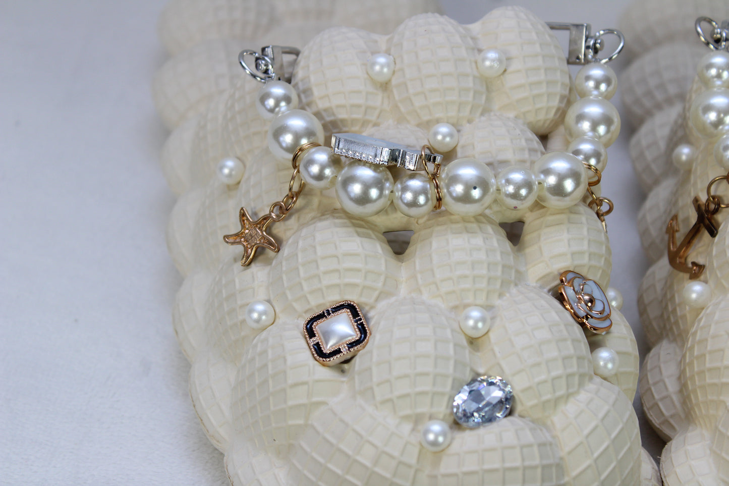 Pearl White Bubble Sandals