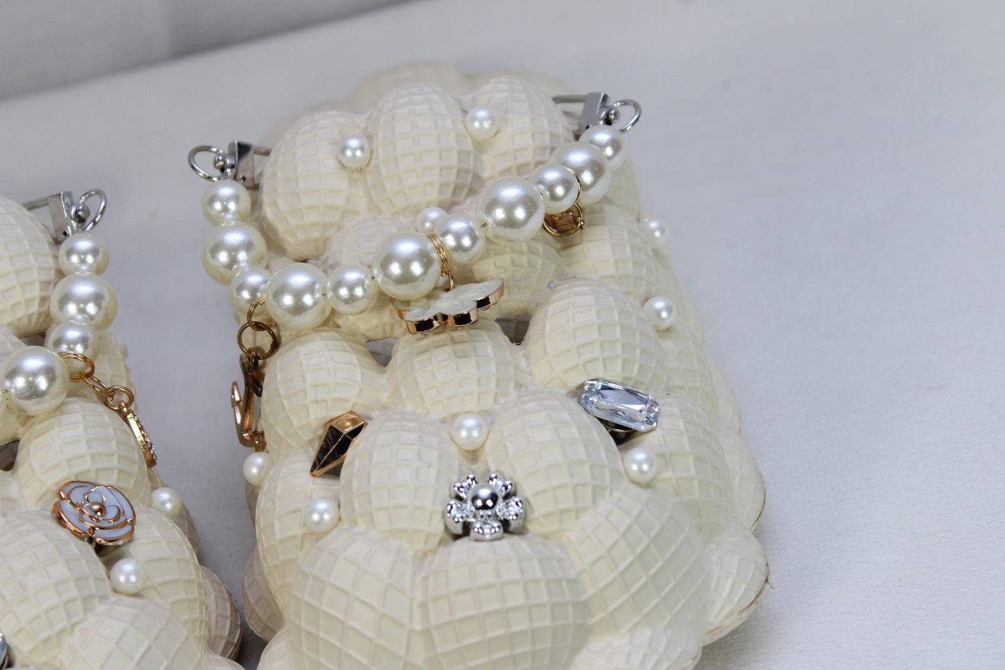 Pearl White Bubble Sandals