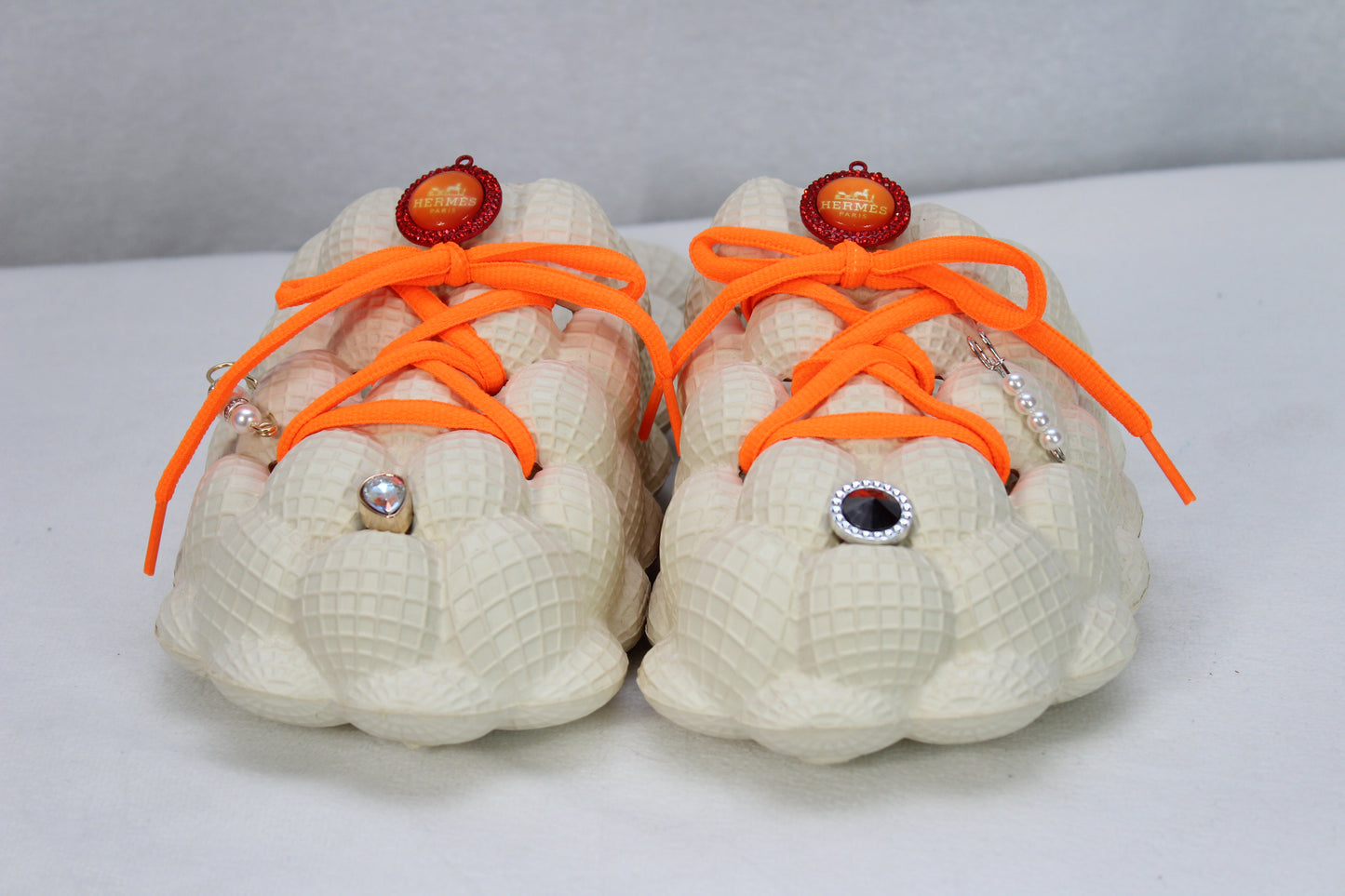 Orange Cream Bubble Sandals