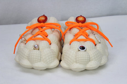 Orange Cream Bubble Sandals