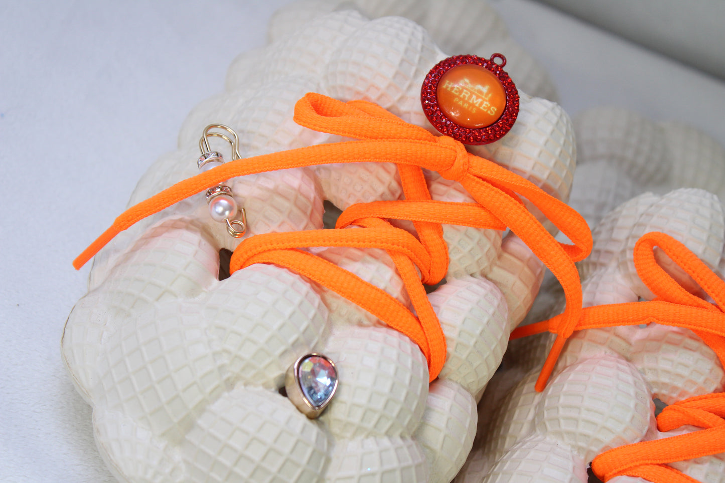 Orange Cream Bubble Sandals