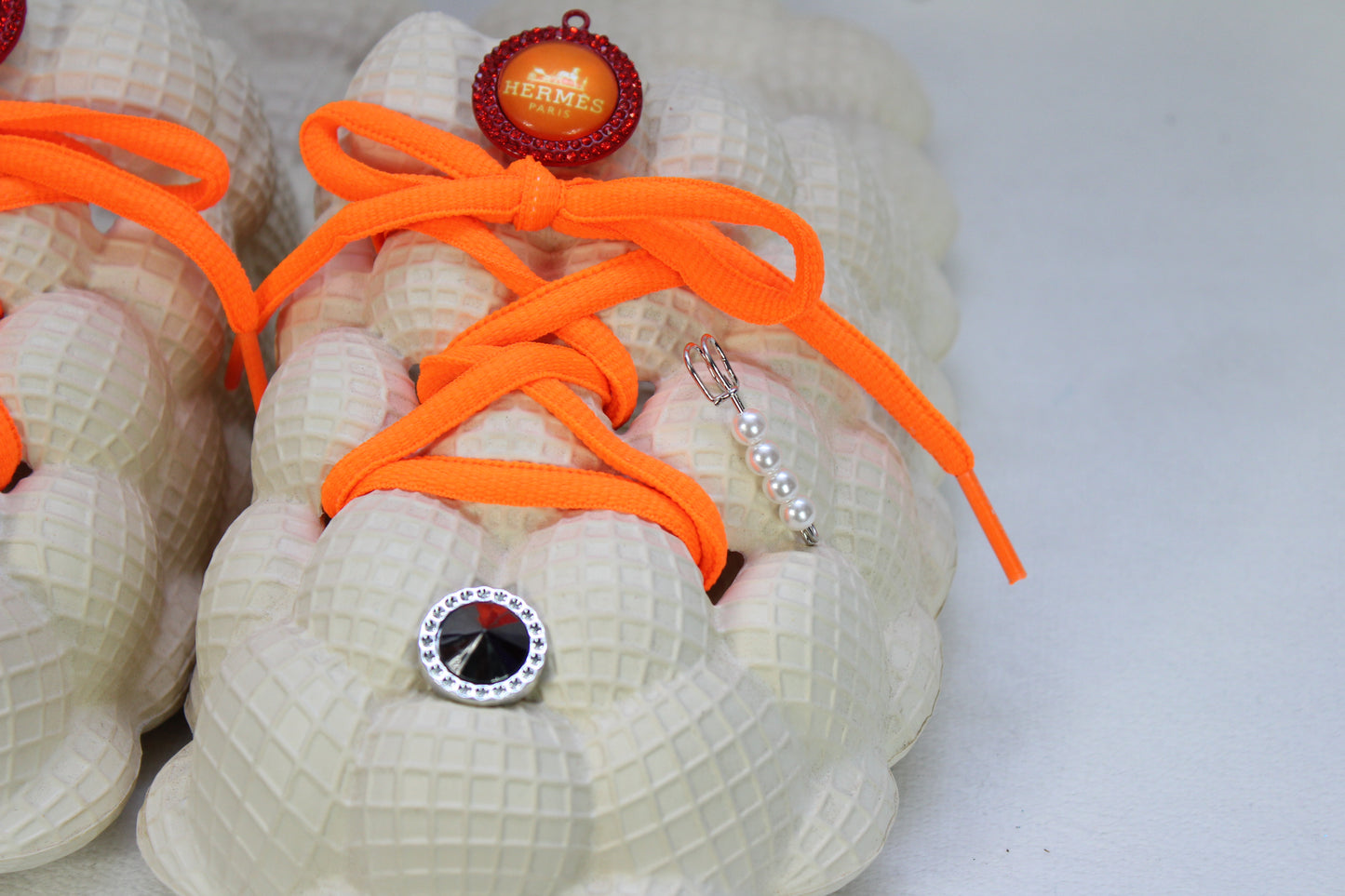Orange Cream Bubble Sandals