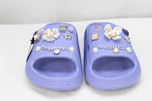 Purple flower Sandals
