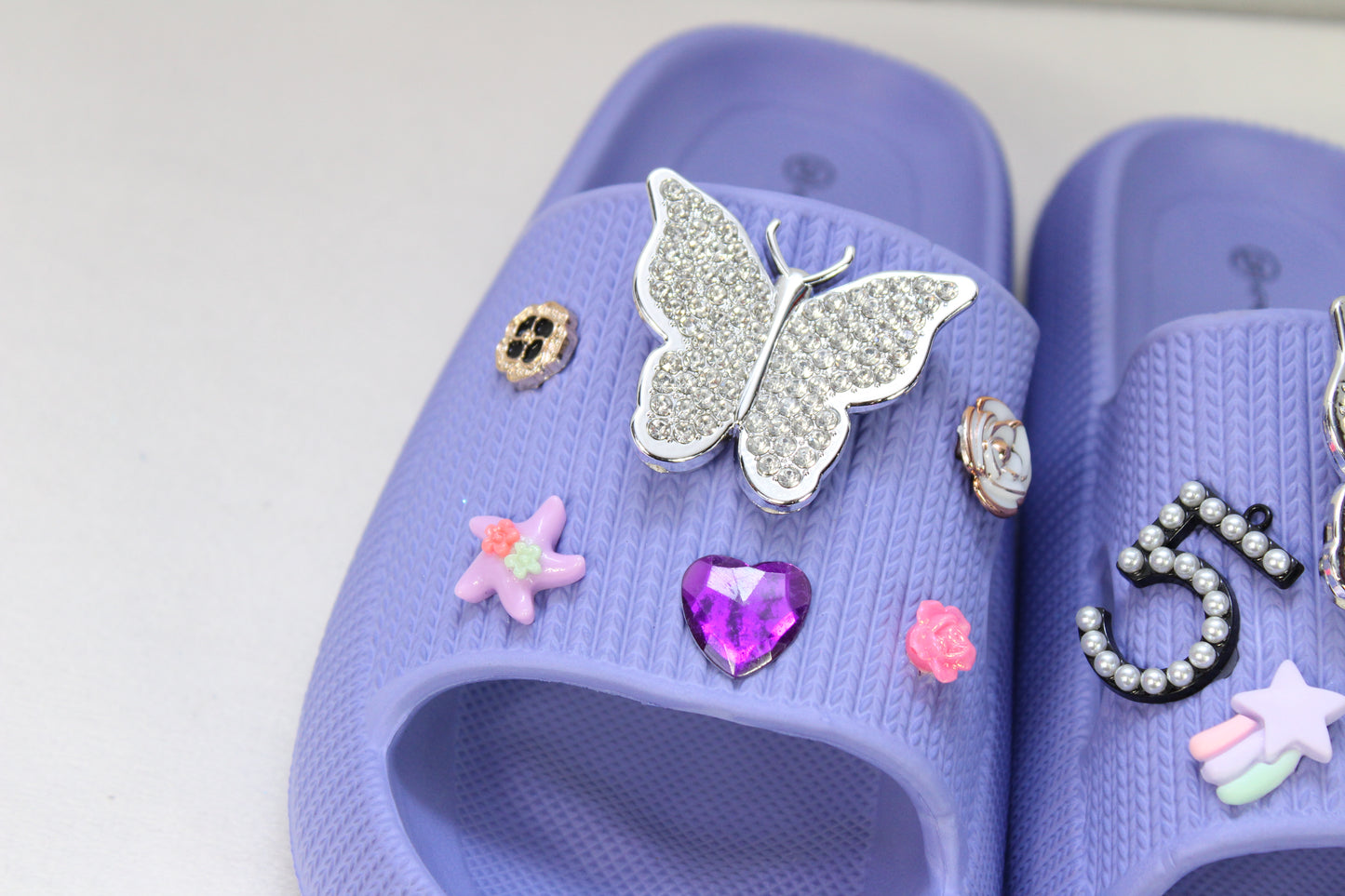 Purple Butterfly Sandals